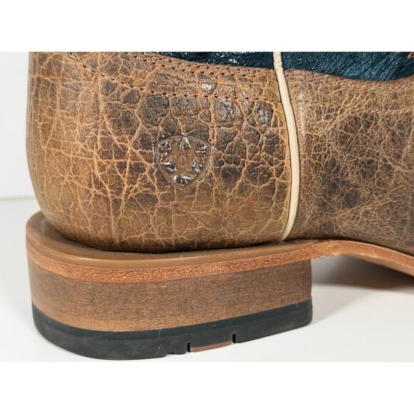 ARIAT Men\'s 11.5EE Gold Point Western Boots Broad Square Toe - EUC main image 9
